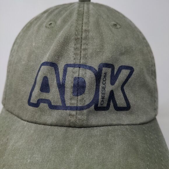 Adams Men's Slideback Hat Green Adjustable Graphic ADK Logo Cheese.com W/Tags - Picture 4 of 13